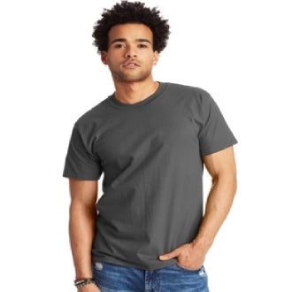 Hanes Beefy-T Crewneck Short-Sleeve T-Shirt Smoke Grey