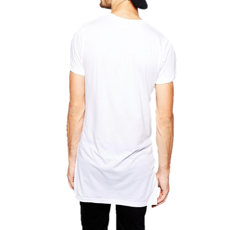 M.O.C Extended Tee w Zip - White