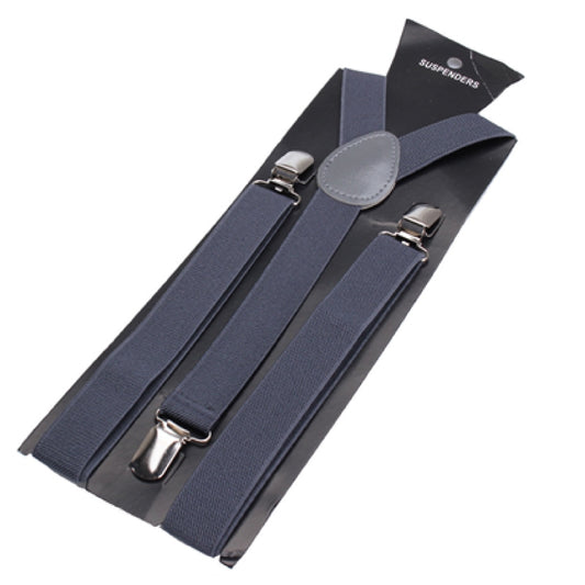 Elastic Y-Shape Braces/ Suspenders Dark Grey