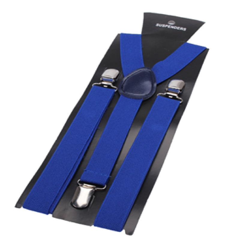 Elastic Y-Shape Braces/ Suspenders Royal Blue